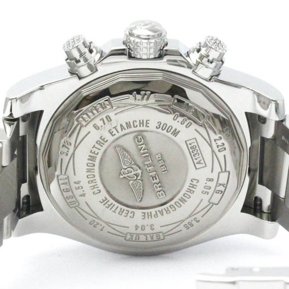 Polished BREITLING Avenger ll Chronograph Steel Automatic Watch A13381 - Picture 7 of 9
